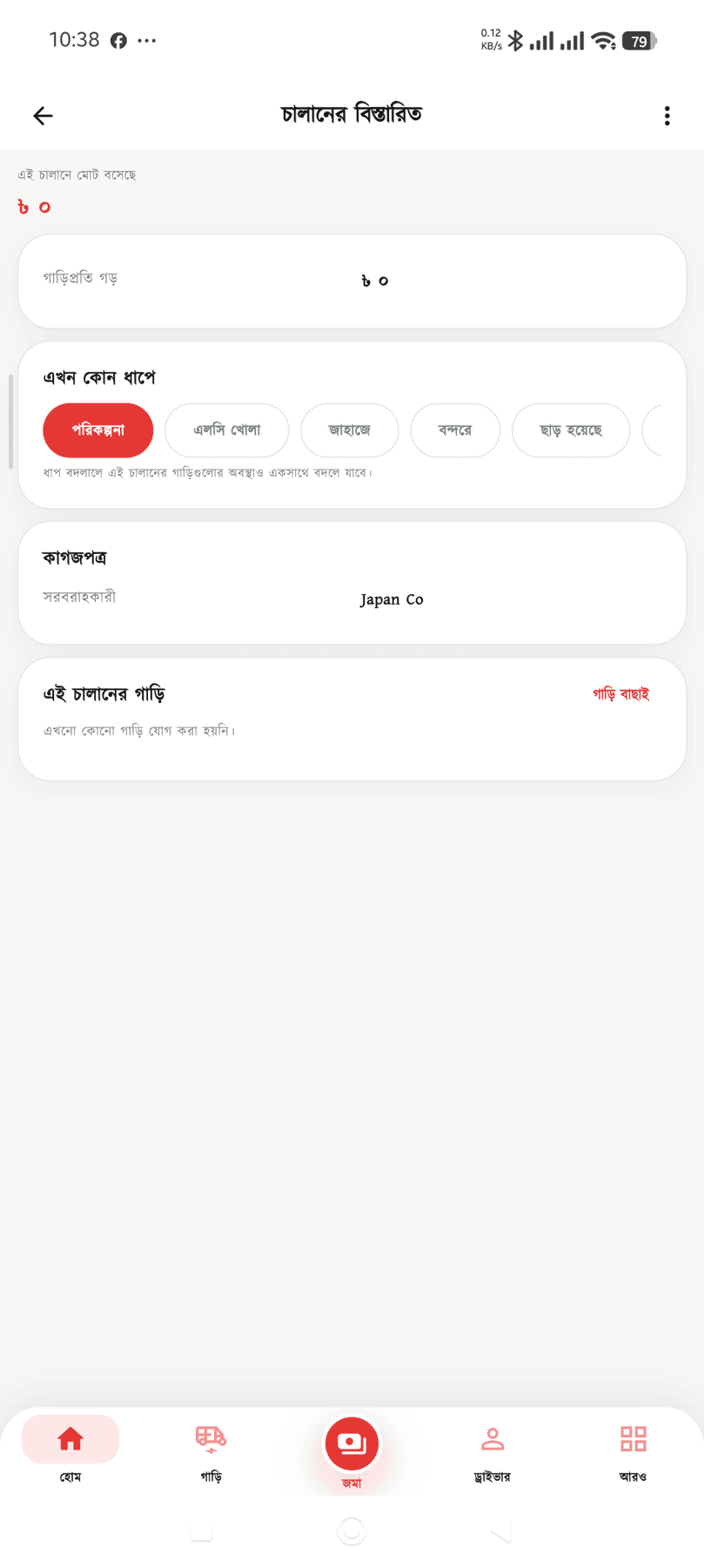 চালানের কাগজপত্র — এলসি, সরবরাহকারী, জাহাজ, বন্দর